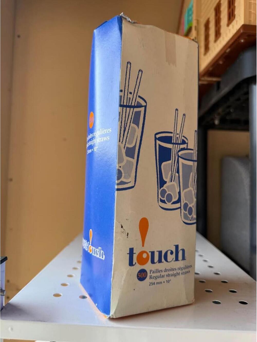 Touch 500 Regular Straight Straws 10 inch
